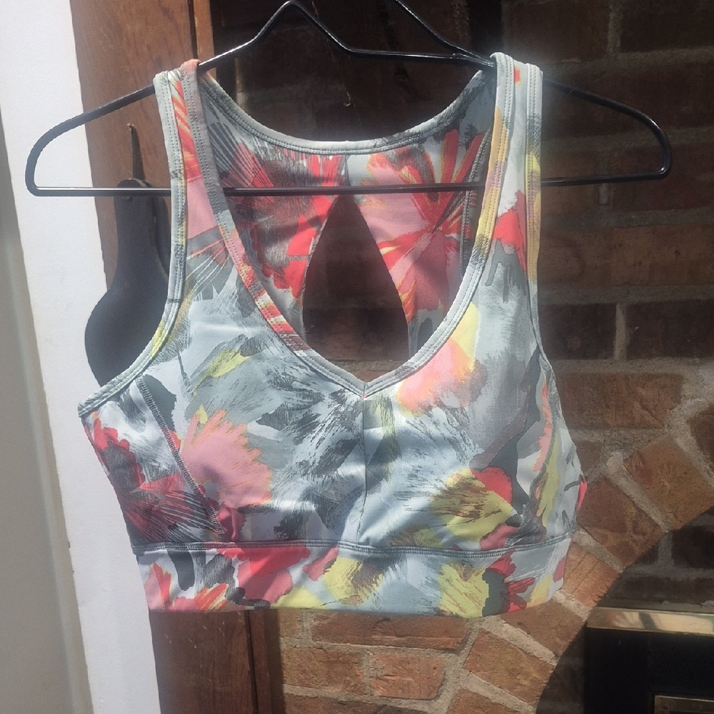 Calvin Klein Gray and Pink Sports Bra